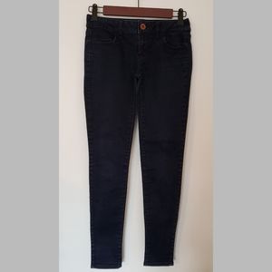 AEO Stretch Jeggings Dark Blue Wash Size 0